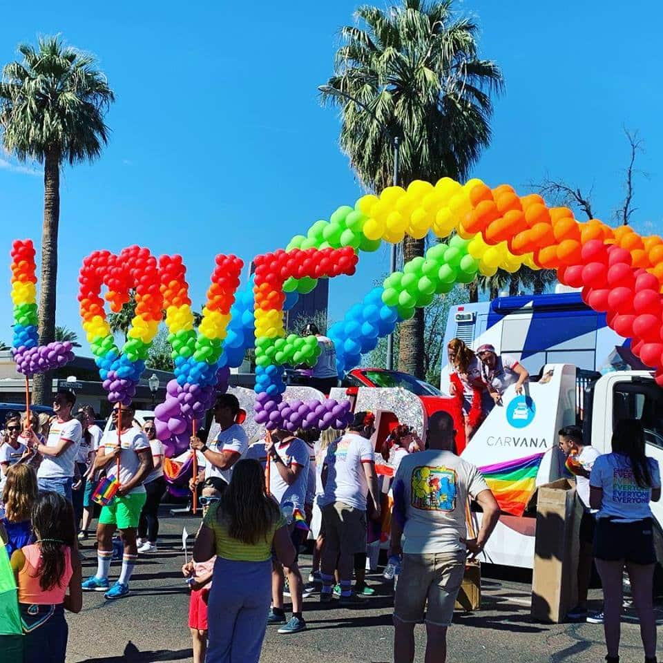 2019 Pride Parade The Balloon People AZ supports the LGBTQ community