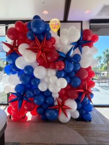 Balloon garland wall, Scottsdale balloon artist,