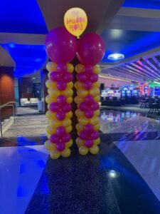 two color diamond pattern column