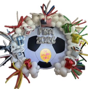 Fifa world cup themed balloon hoop