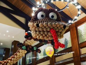 giant Balloon dragonhanging from ceiling