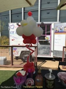 cupcake theme Balloon centerpiece