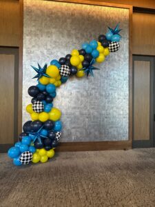 racing theme Balloon Garlands