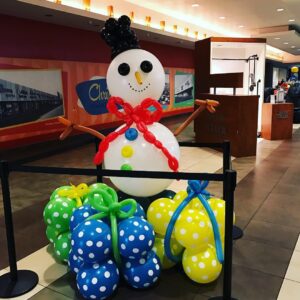 Balloon snowman