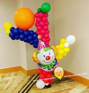 Balloon clown circus theme