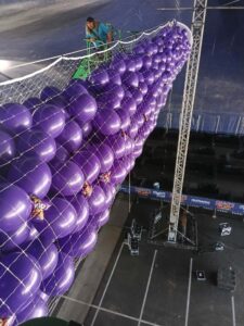 no drop is too high for the Balloon people to hang