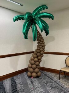 Balloon palm tree