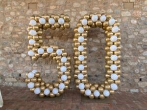 50th anniversary Balloon decorations