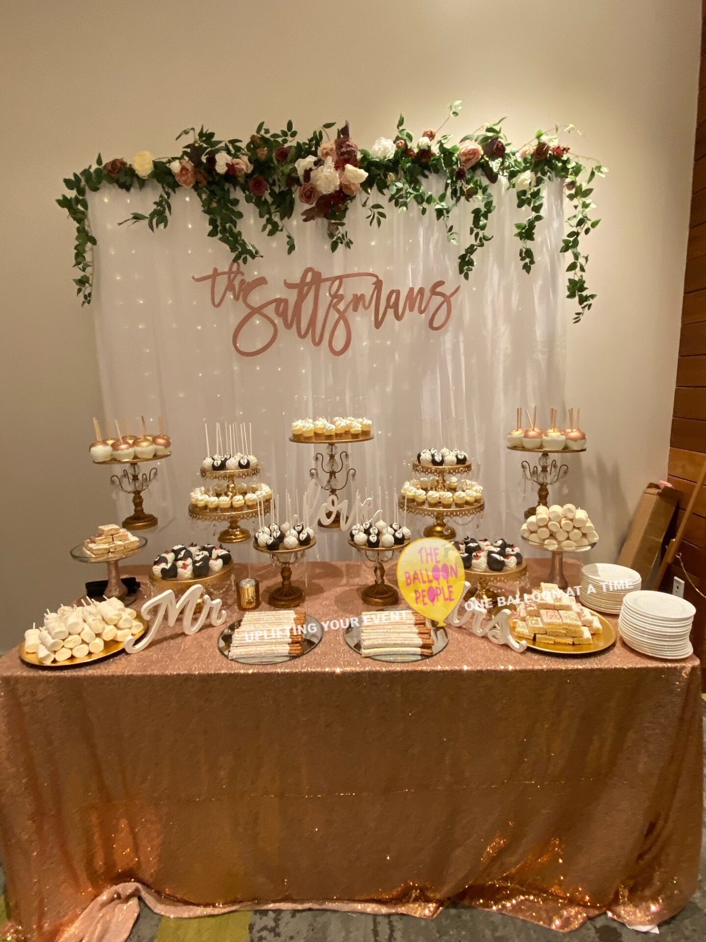 lighted fabric backdrop