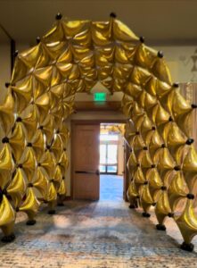 foil Balloon tunnel, starpoint Balloon tunnel