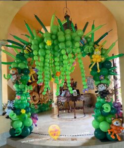 jungle theme Balloon Arches