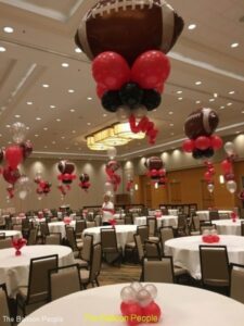 sports theme Balloon Centerpieces