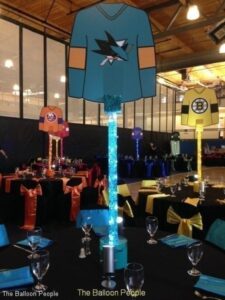 soccer theme Balloon Centerpieces