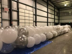 giant Balloons fill a Balloon drop bag