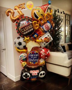 casino Balloon decor