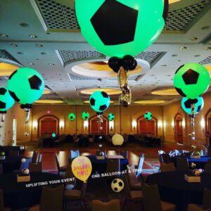 soccer theme table decorations