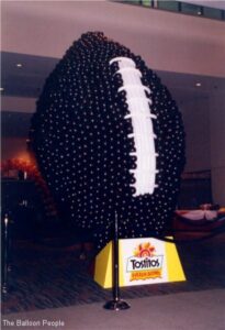 tostitos sponsor got a giant Balloon football for a football game