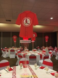 sports theme Balloon Centerpieces