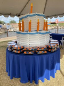 Birthday Balloons cake made of Balloons