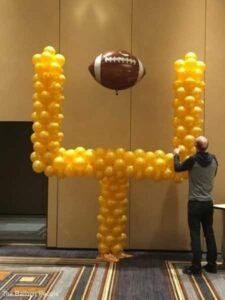 football theme Balloon decor