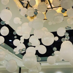 Balloon bubbles on the ceiling