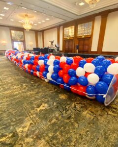 Balloon drop ready to hang