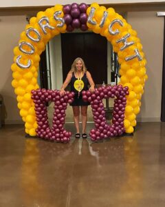 football helmet Balloon Arches entrance