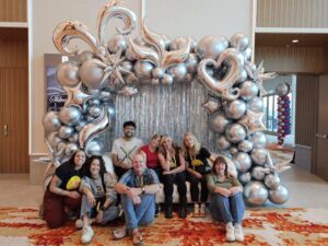 latex and foil Balloon Garlands