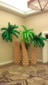 Balloon palm trees