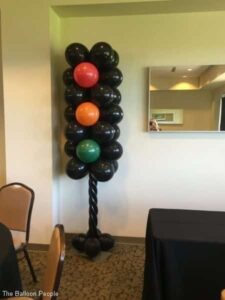 traffic light made of Balloons