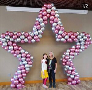 star shaped Balloon Arches