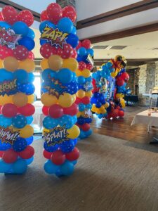 superhero Balloon Columns