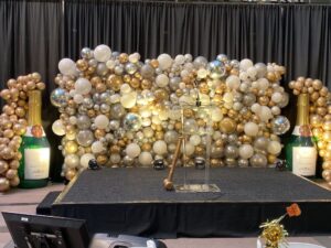 champagne theme Balloon decor