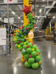 Whoville inspired Balloon Christmas trees
